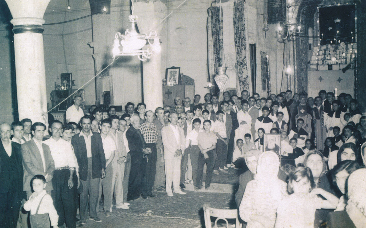 This photograph was taken at the mass held at Surp Giragos Church when in 1961, Karekin Haçaduryan (Karekin I Khachadourian), the 81st Patriarch of the Armenians of Turkey, passed away.