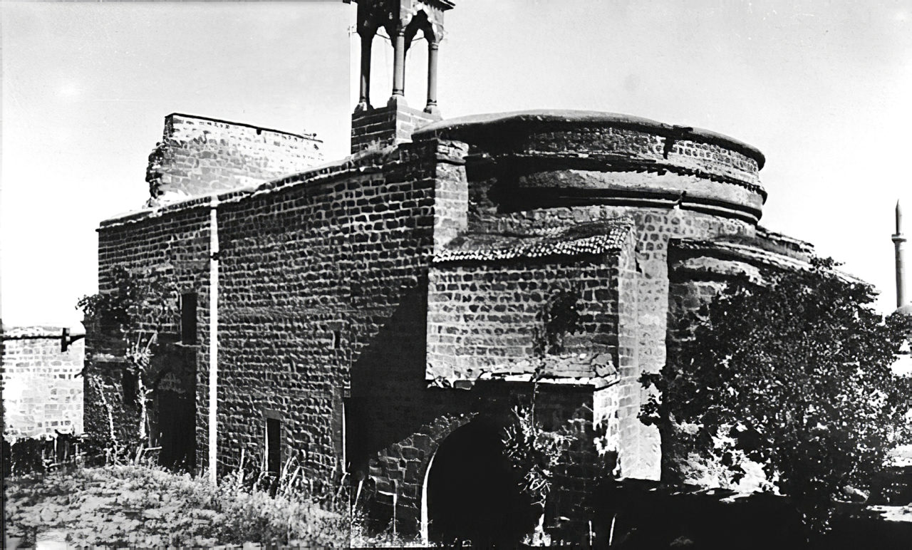 This photograph of the Virgin Mary Church dated 1909, was taken by Gertrude Bell, who went down in history as an archaeologist, mountaineer, geographer, spy, writer, traveller and photographer. (Newcastle University Gertrude Bell Archive)